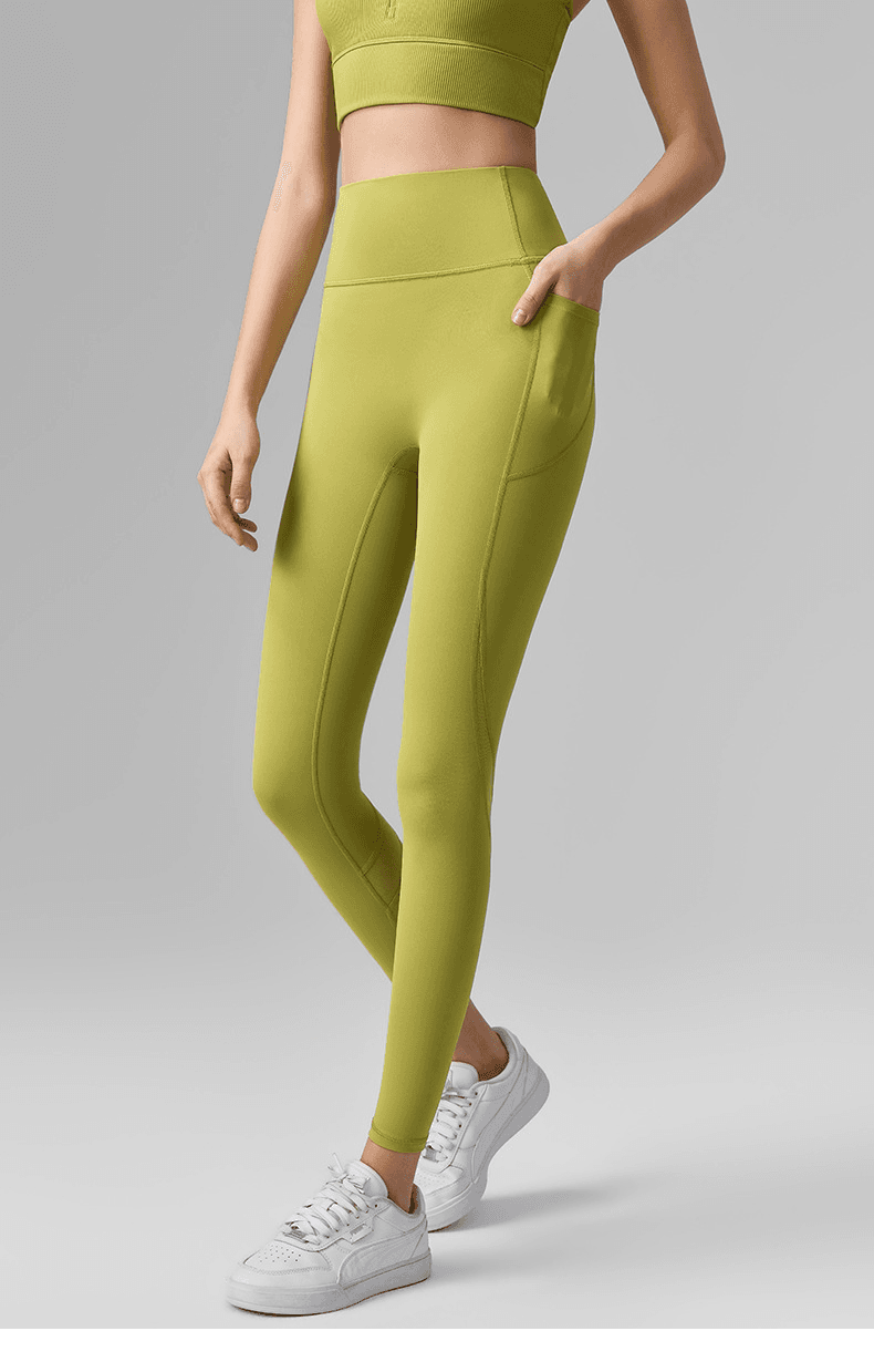 Women's Yoga Pants With Phone Pocket, Mesh Spliced Fitness Trousers For Outdoor Sports, Running And Yoga
