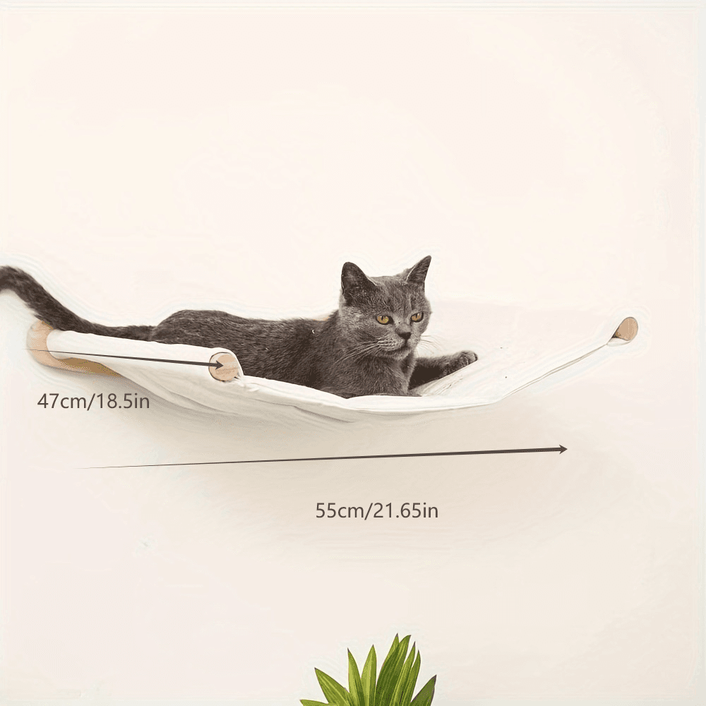 Wall Cat Tree - Space-Saving, Versatile Indoor Activity Center With Sisal Rope Scratching Board, Wooden Furniture, And Climbing Tube For Large And Small Cats - Perfect For Indoor Spaces 3