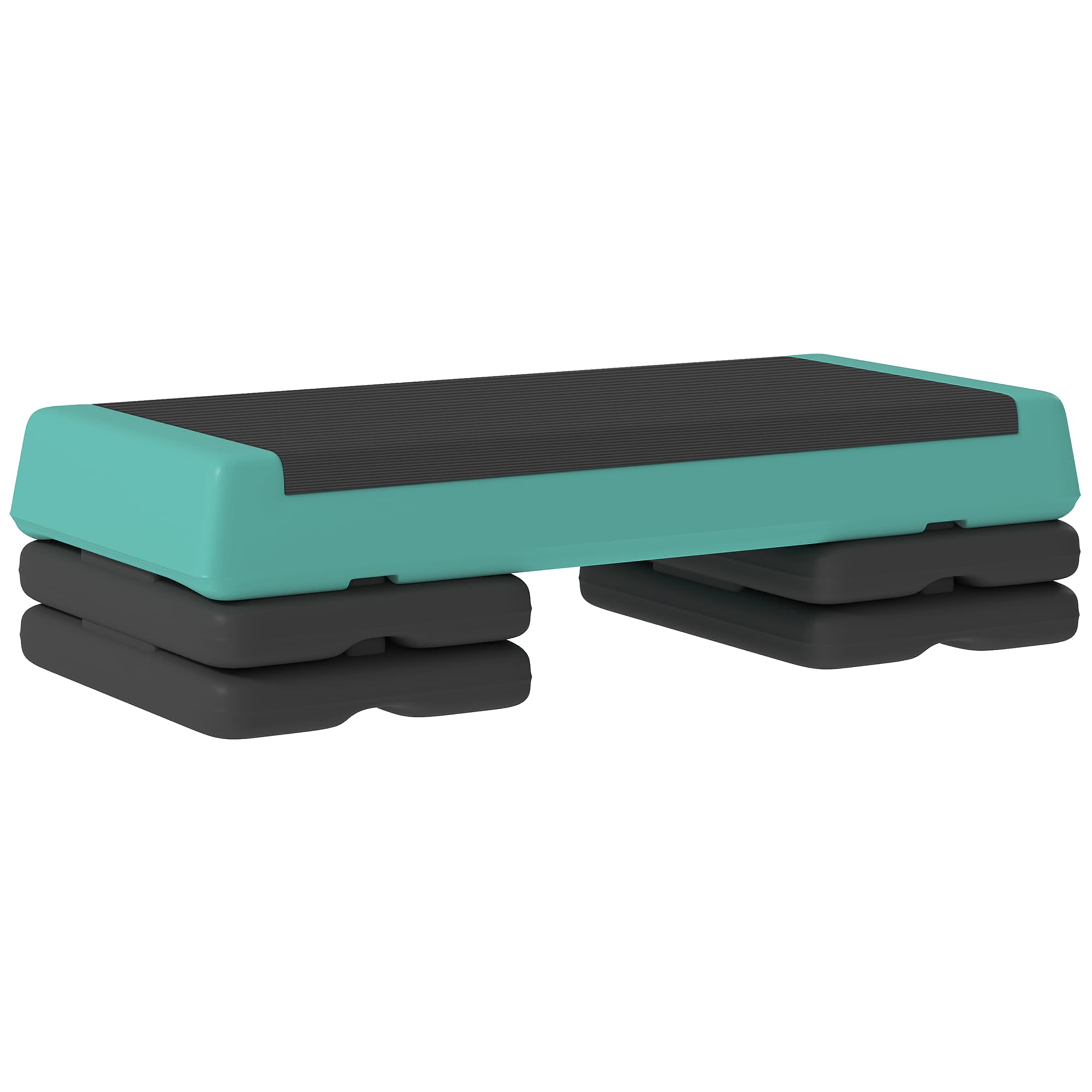 Steppbrett Höhenverstellbar Fitness Aerobic Stepper Mit 3 Stufen (10,5/15,5/20,5 Cm), Anti-Rutsch Grün 4