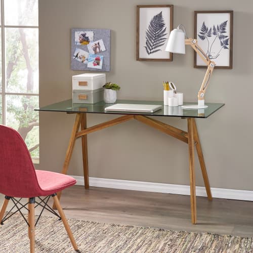 Computer Desk Home Office Desks,Large Office Desk, Modern Computer Desk Conference Table Meeting Room Table, Business Furniture For Home Office, Natural Color  Original SKU 61115.00