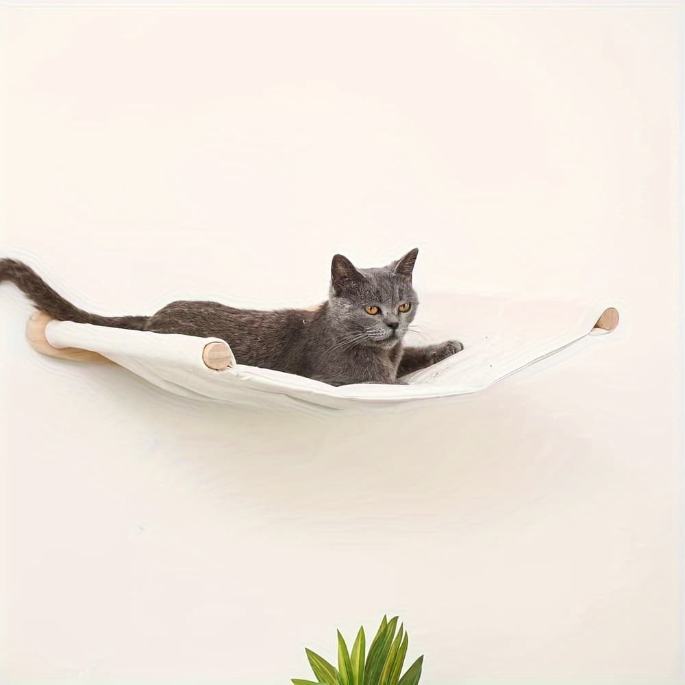 Wall Cat Tree - Space-Saving, Versatile Indoor Activity Center With Sisal Rope Scratching Board, Wooden Furniture, And Climbing Tube For Large And Small Cats - Perfect For Indoor Spaces 4