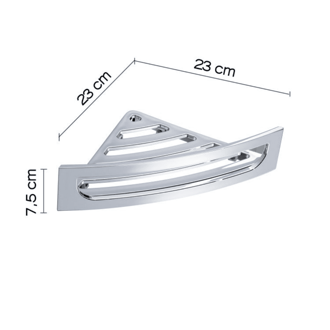 Sapho Gedy Smart - Corner Shelf, Chrome CP80 2