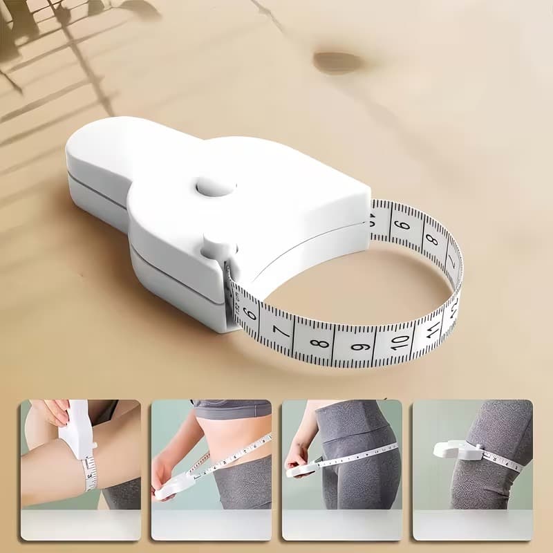 1 Automatic Y-shaped 3D Body Measurement Ruler, Soft Faux Leather Ruler With Locking Device And Ergonomic Grip, Portable Centimeter Unit, Suitable For Waist-body Measurement, Fitness, Tailoring 4