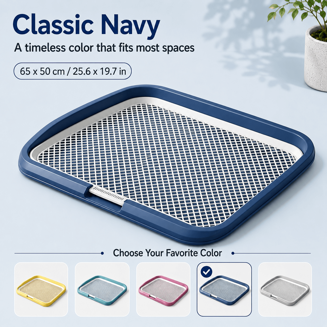 Dog Potty Tray With Removable Grating, Leak-Proof Indoor Dog Toilet For Puppy Training 4