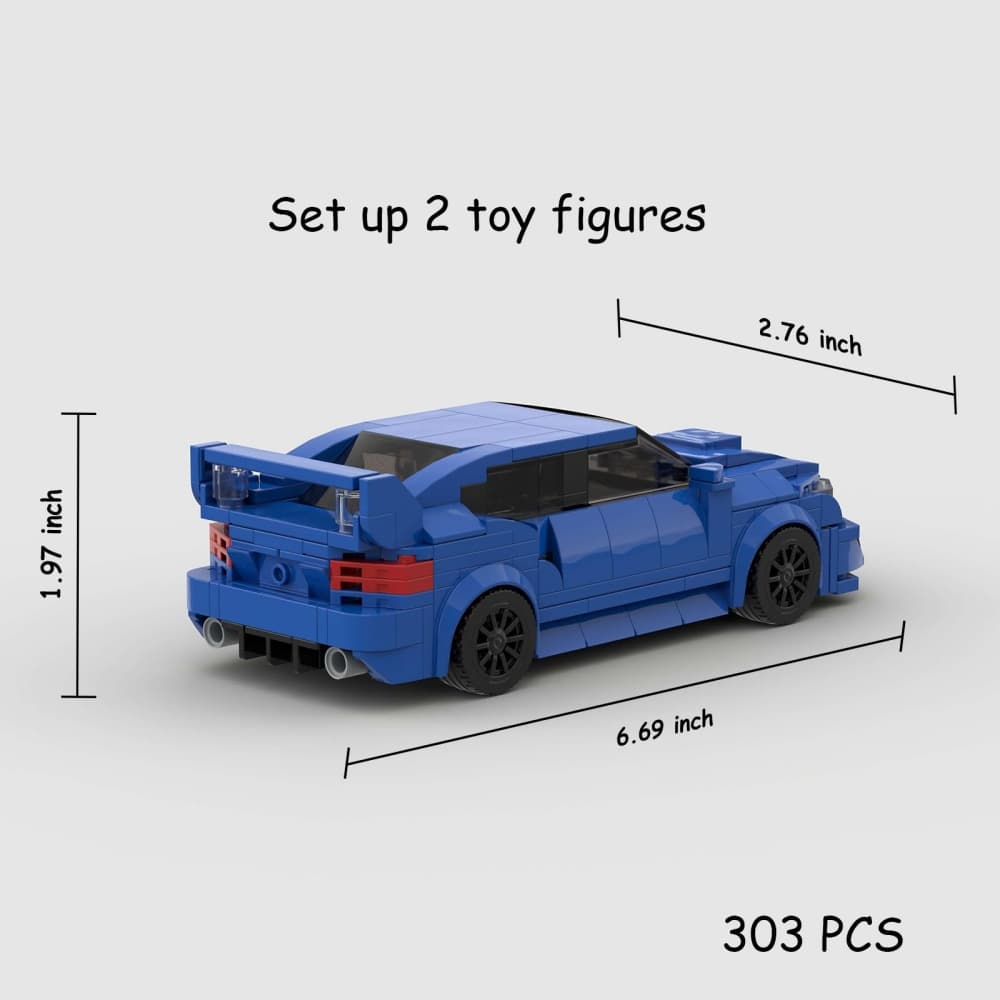 303PCS Sports Car Toy Building Set Winged Leopard WRX-StiS 2