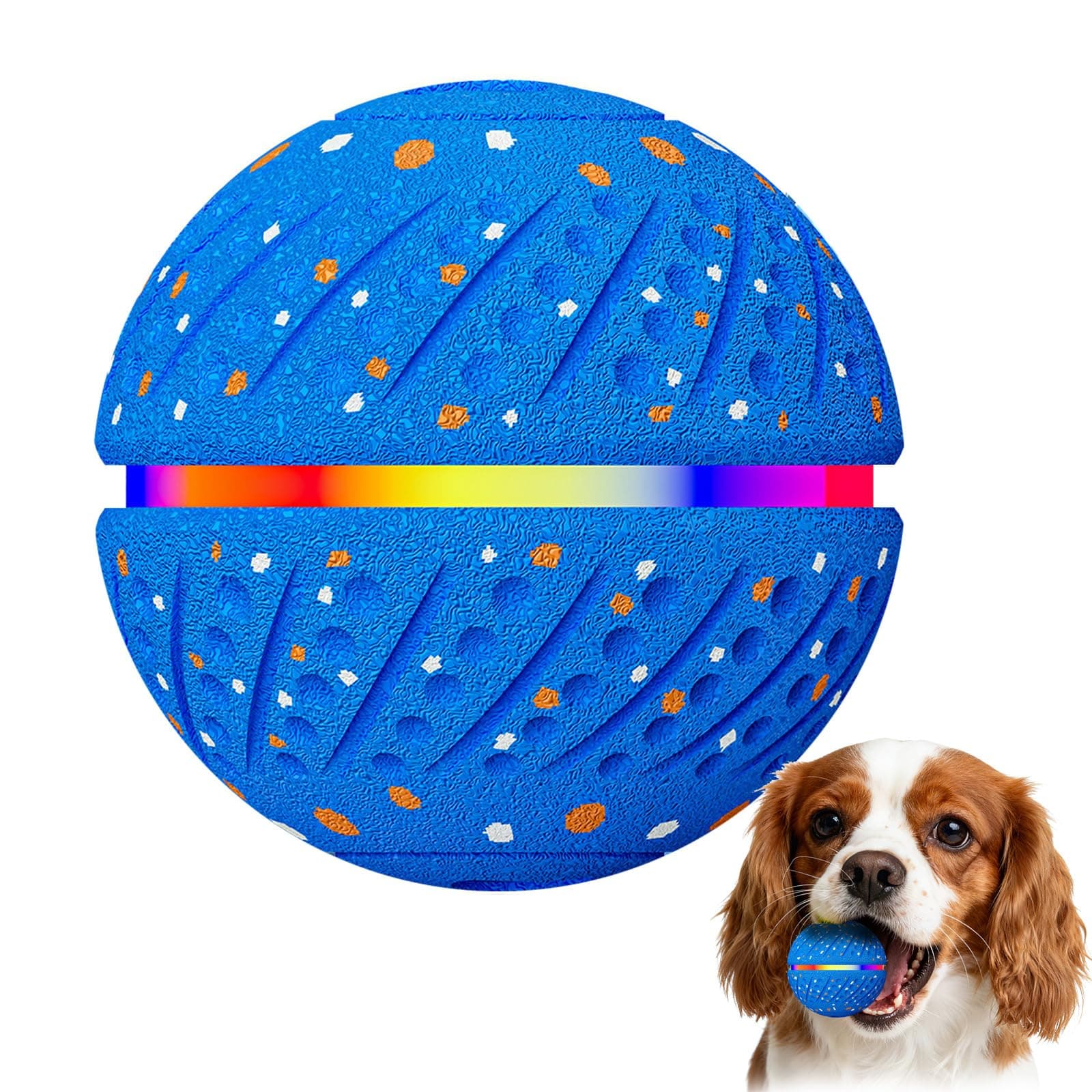 Interactive Dog Toys Ball, Smart Moving Bouncing Dog Ball With Colorful Lights, Automatic Moving, Bouncing And Rotating, E-TPU Material, Dogs Toy For Small Medium Dogs Keep Them Busy 4