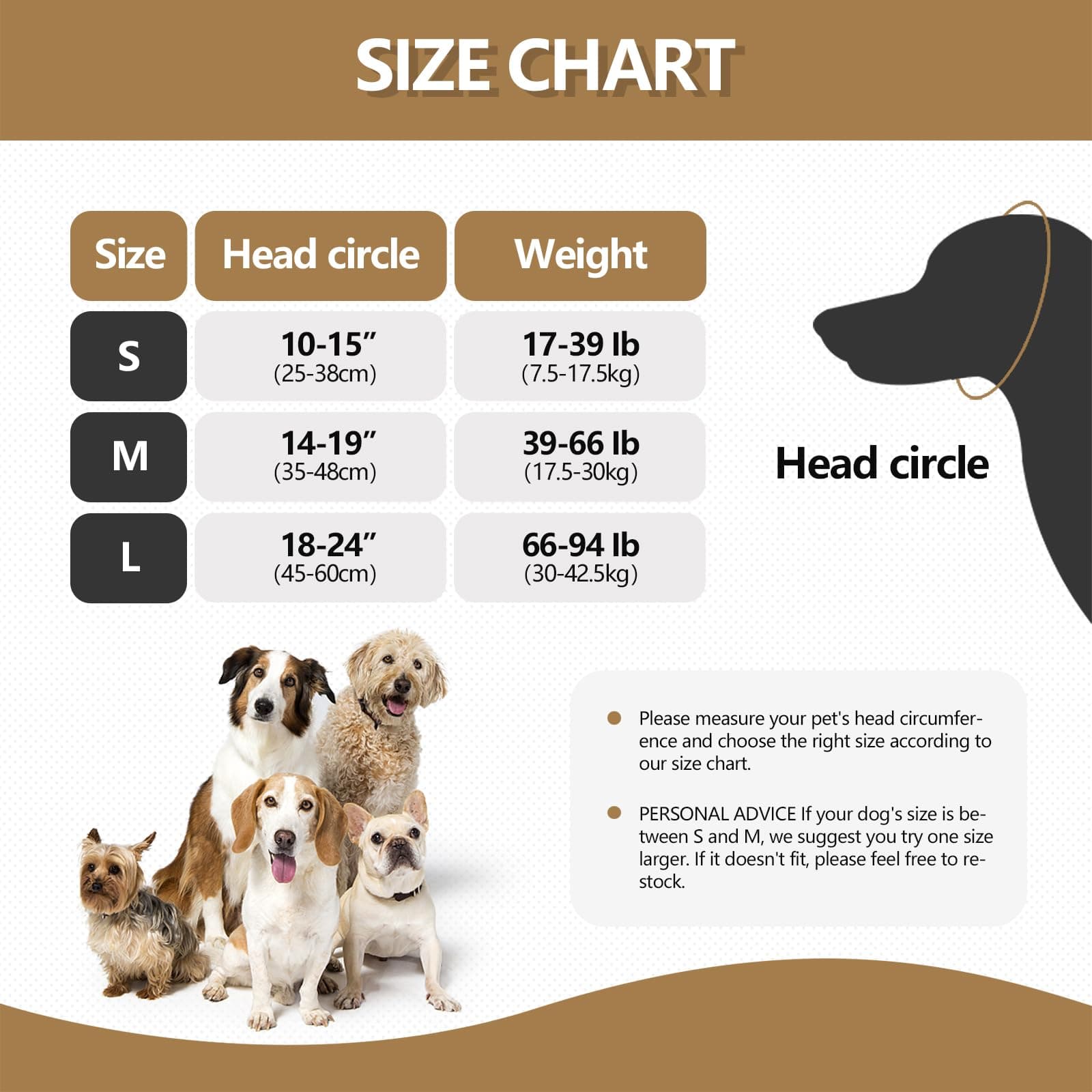 Quiet Ears For Dogs - Adjustable Ear Covers For Noise, No Shake Dog Head Wrap, Dog Calming Hood For Thunder, Lightning, Fireworks, Dralon Fabric And Thickened Soundproof Cotton 3