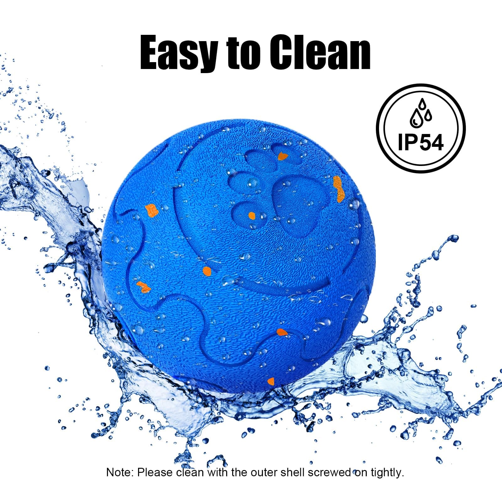 Interactive Dog Ball Toy, Smart Dog Toy For Medium And Large Dogs, Automatic Moving Rotating & Bouncing Ball, Durable E-TPU Material, IP54 Waterproof, Motion-Activated Dog Toy For Active Dogs 3