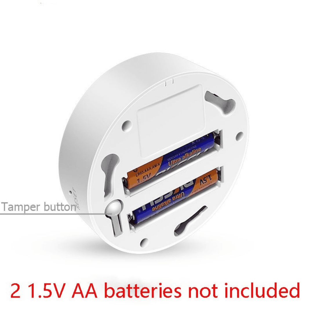 T Uya Home WiFi Smoke Detector, Mini Smart Fire Detector With App Alert Notification, 8 X 3.8 Cm  Without Battery