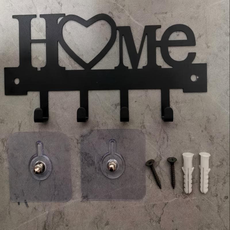 Metal Art-Decorated Storage Wall Rack 3