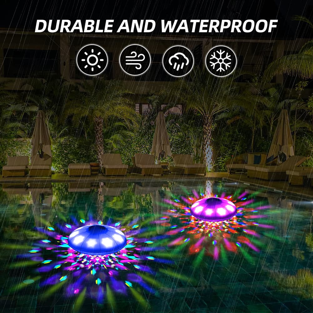 Rechargeable LED Floating Pool Light 3