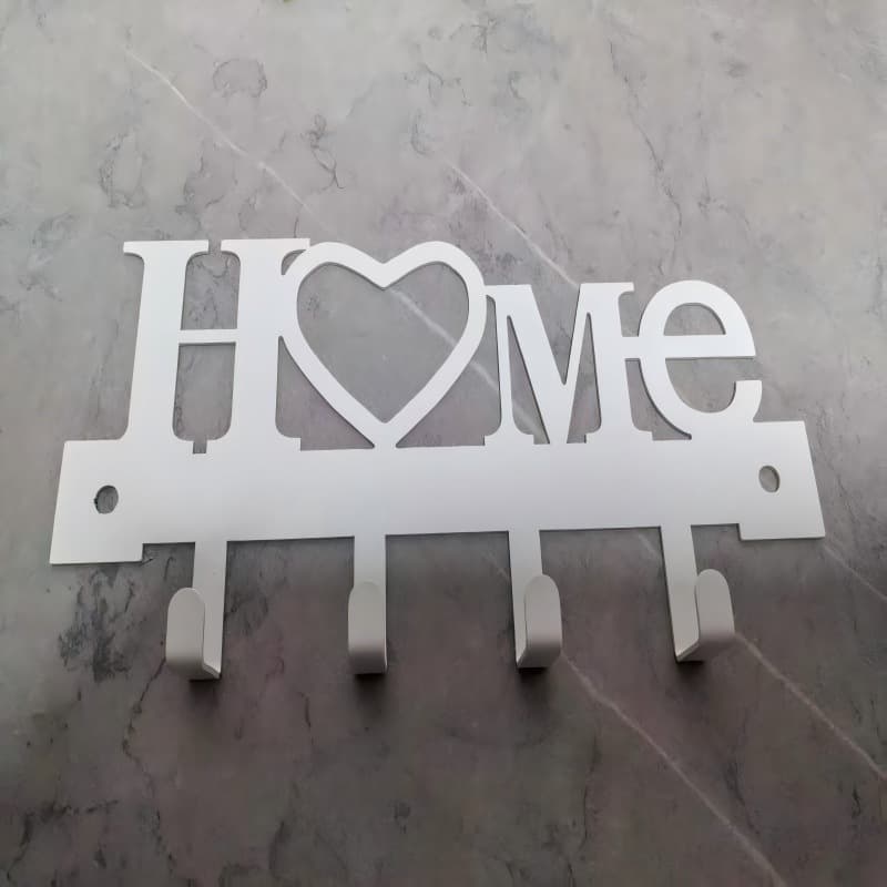 Metal Art-Decorated Storage Wall Rack