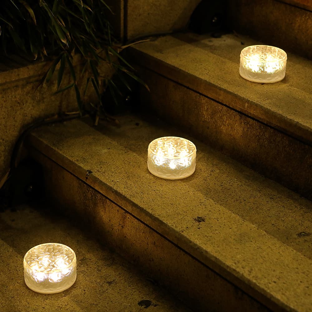 Solarpowered Pavingtile Light Outdoor CourtyardWaterproofFor Villas 3